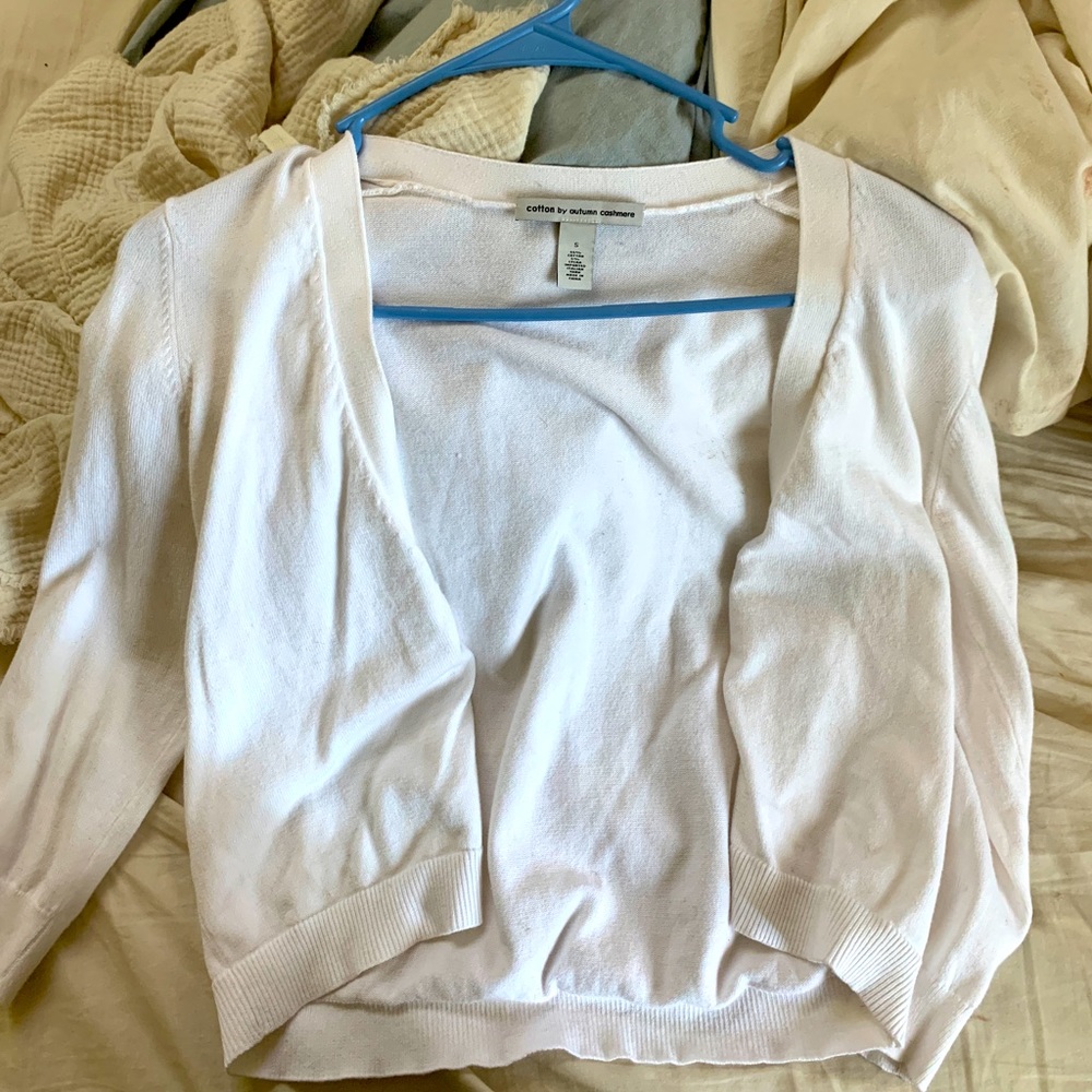 Cotton by autumn cashmere 3/4 cardigan